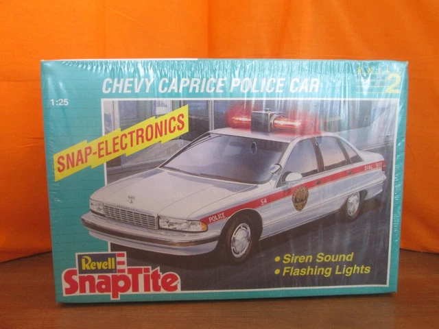 Vintage Revell Snaptite Chevy Caprice Police Car Model Kit in Box 100% SEALED Vintage Revell Snaptite Chevy Caprice Police Car Model Kit in Box 100% SEALED
