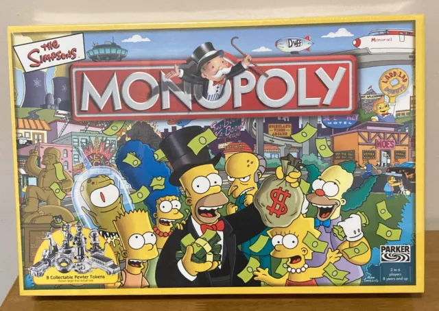 Parker/Hasbro Monopoly Board Game Simpsons Edition 2003 Brand New *SEALED*