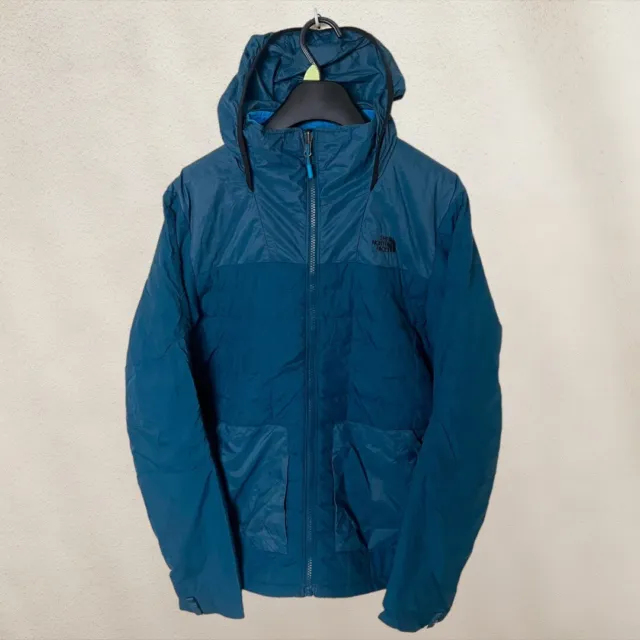 Mens Blue The North Face Thermoball Hooded Jacket - Size Small (S) Y77