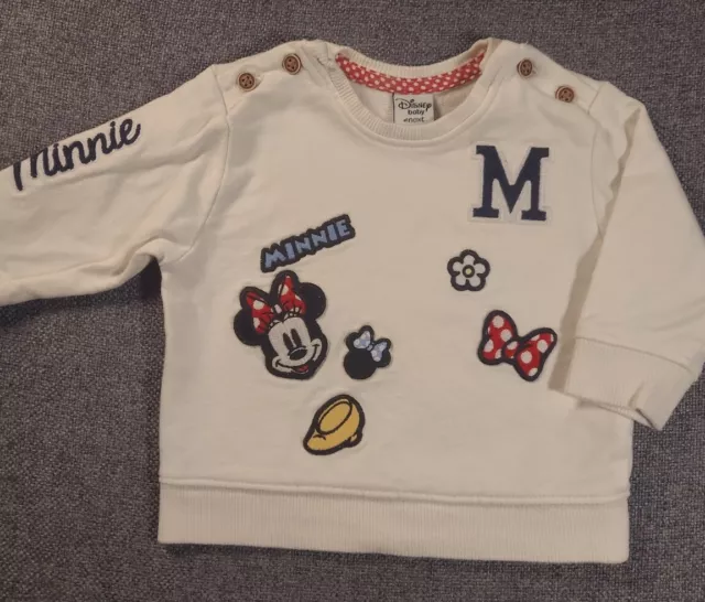 Maglione Disney Next bambina Minnie 0-3 mesi bianco (D26)