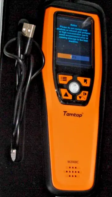 Temtop M2000C Air Quality Detector PM2.5 PM10 CO2 Humidity Temp 20 mins use only