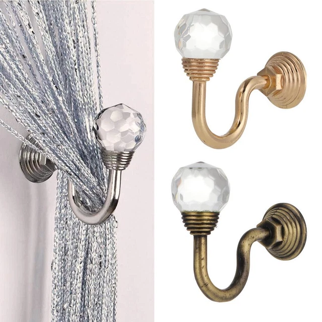 Hooks Crystal Curtain Holdbacks Curtain Hooks Crystal Bracket Fixing Holder