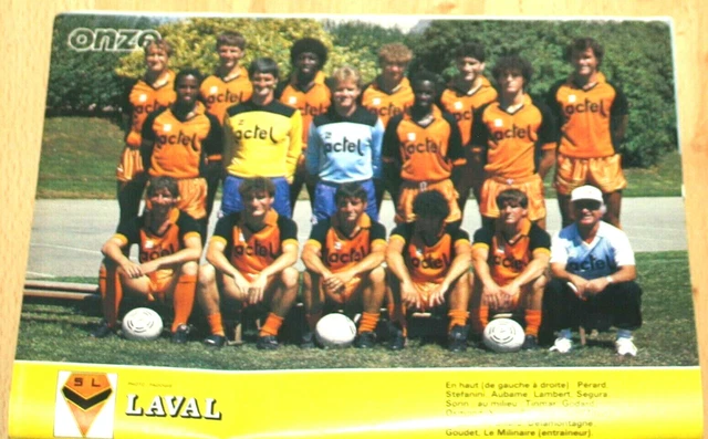 Poster Affiche Stade Lavallois, Saison 1985/86 - Page De Programme