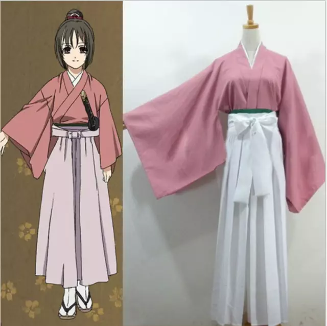 Womens Chizuru Yukimura Hakuouki Shinsengumi Kitan Anime Kimono Cosplay Costume