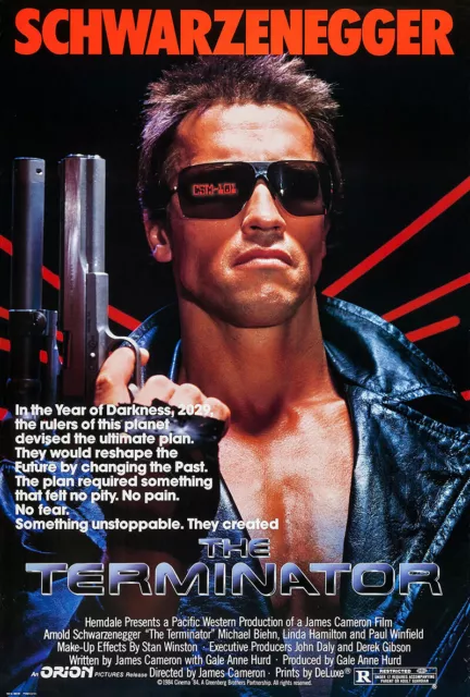 UNFRAMED The Terminator Movie Poster Prints Canvas Print Decor