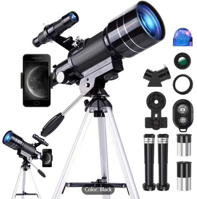 Télescope astronomique ,Télescope avec Trépied en Aluminium Réglable et