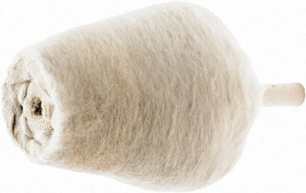 1-1/2" Diam Taper Shaped Medium Density Cotton Mounted Bob, 1/4" Shank