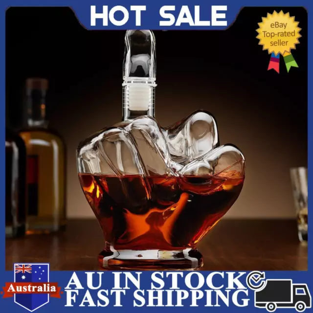 Creative Middle Finger Liquor Bottle Decanter -Whiskey Scotch Vodka Wine Gift 1L