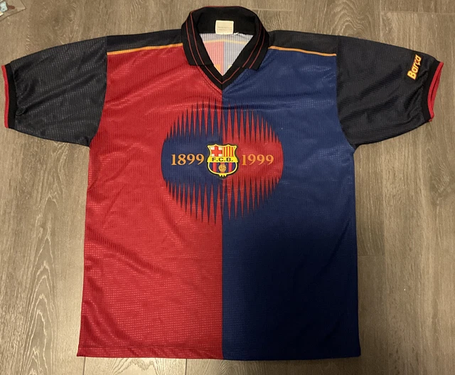 Maillot Vintage FC Barcelone 1992 – Roger's, Taille XL, Manches Courtes, Occasion