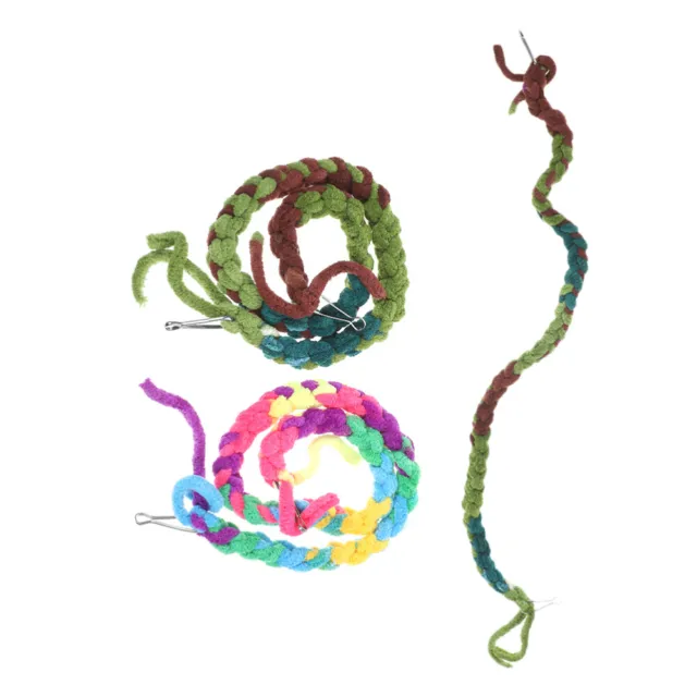 3 piezas cuerda decorativa ermitaño cangrejo escalada adorno reptil arrastre acuario