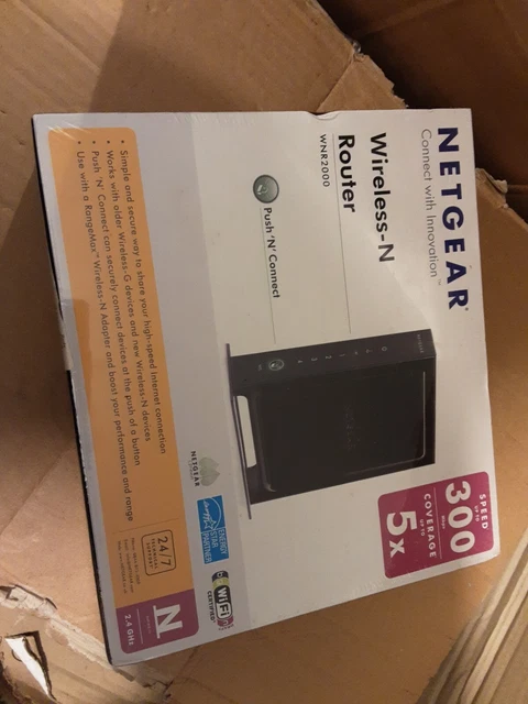 NETGEAR WNR2000 v2 300 Mbps 10/100 Wireless N Router-NEW. Ref:CD_18