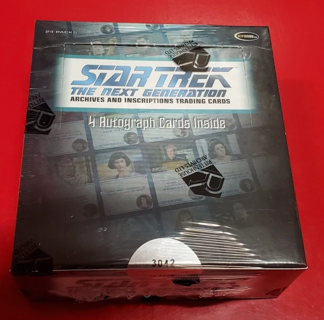 Star Trek The Next Generation Archives and Inscriptions Trading Cards Sealed Box