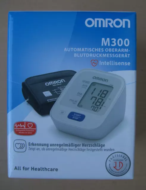 Omron M300 Automatisches Oberarm-Blutdruckmessgerät incl. Batterien Tasche OVP