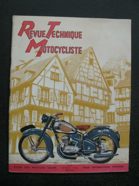 REVUE TECHNIQUE MOTOCYCLISTE Février 1954 N° 75 Gnome & rhône - Régina Horex