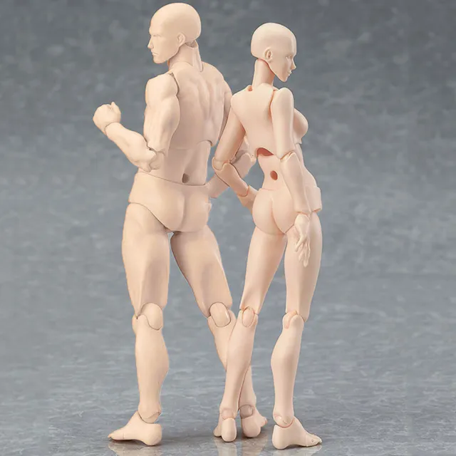 Drawing Figures For Artists Action Figure Model Human Mannequin Man andWoman Set