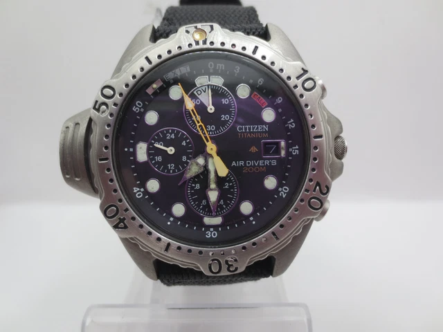 CITIZEN PROMASTER AQUALAND 3740 Diver 200M Date Chronograph 