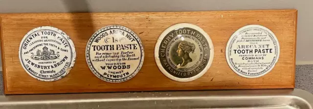 Victorian Pot Lids Toothpaste Advertising Woods  John Cosnell Cherry Toothpaste