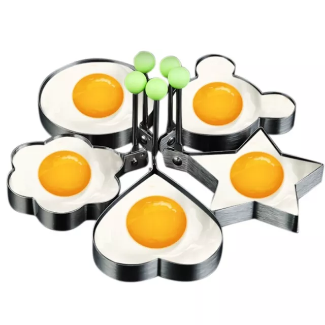 Fried Egg Molds, Pancake Mold Maker with Handle for Kids, Mold Non Stick6132