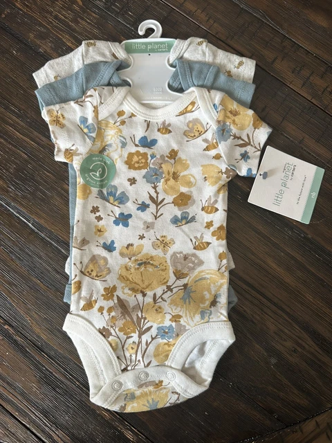 Baby Girl NB “Little Planet “ Organic by Carters 3 Piece Set NWT