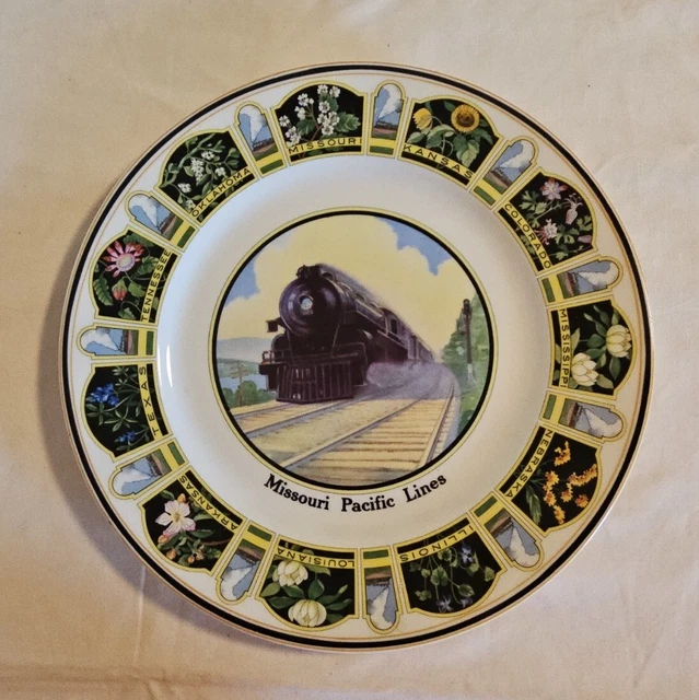 Railroad-Missouri Pacific State Flowers Service Plate