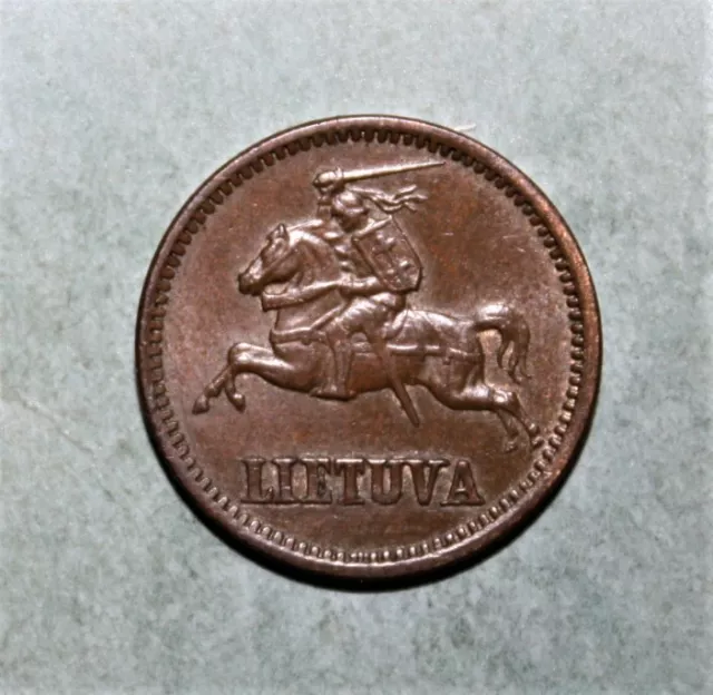 A11 - Lithuania 1 Centas 1936 Choice Uncirculated Bronze Coin *** Scarcer - Nice