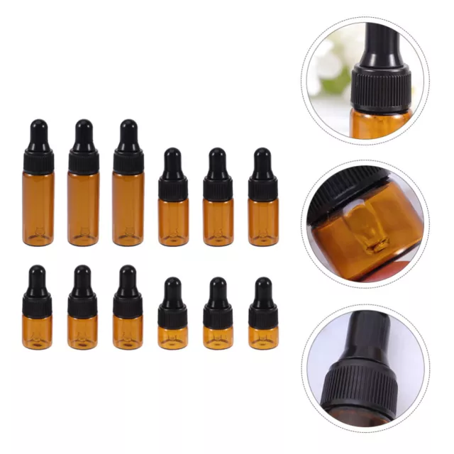 20 Pcs Essential Oil Case Refillable Glass Perfume Mini Travel