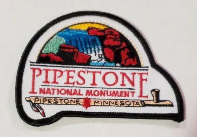 PIPESTONE NATIONAL MONUMENT Minnesota MN 4" patch SEW ON NPS