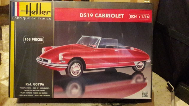 Heller Maquette Citroën Ds19 Cabriolet 80796 1/16e | Achetez sur