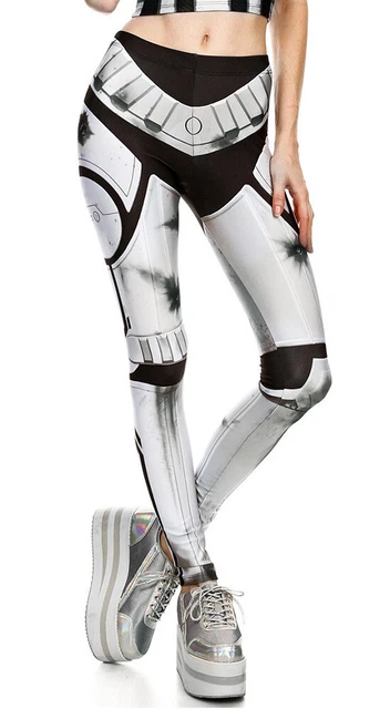 Legging Stormtrooper Armatura Bianco Danneggiato, Cosplay Geek Game Pellicola
