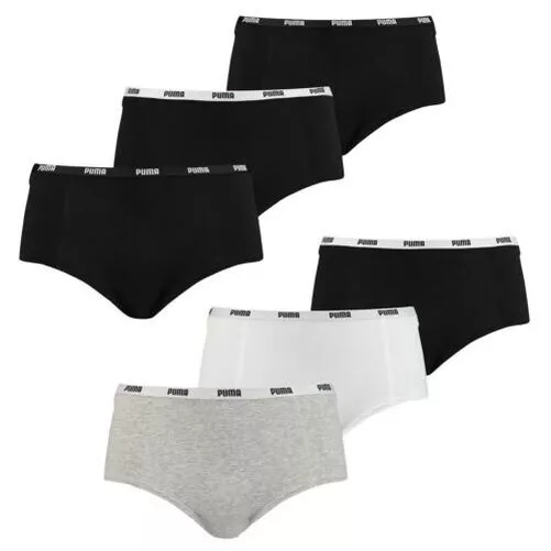 Cotone Elasticizzato Mini Pantaloncini Slip con Logo Fascia IN Vita Puma (3 Set)