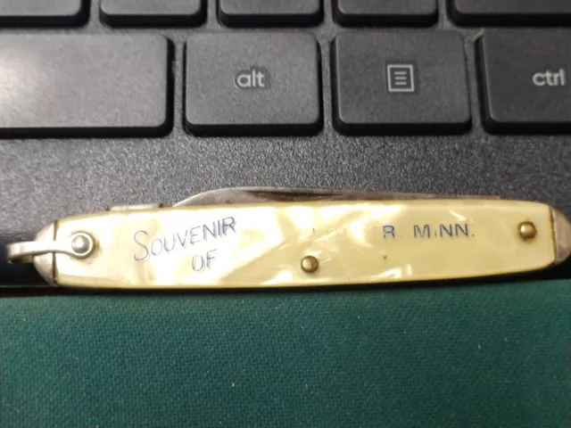 Vintage Camco Usa Souvenir Of Rochester Minn 2 Blade Pocket Knife