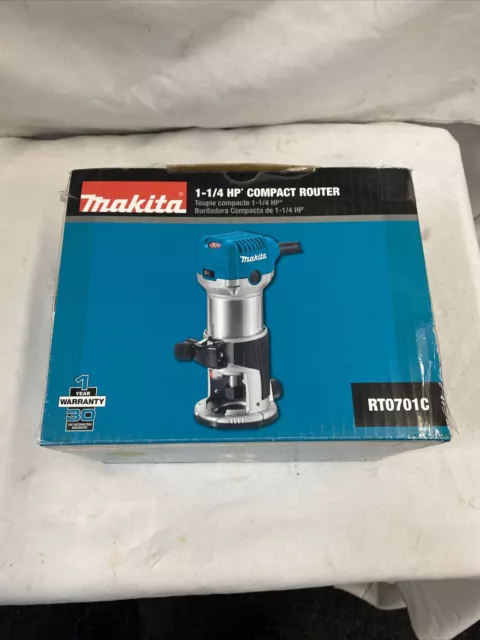 Makita RT0701C 1 1/4" Compact Corded Router With Box & Manual Brand New