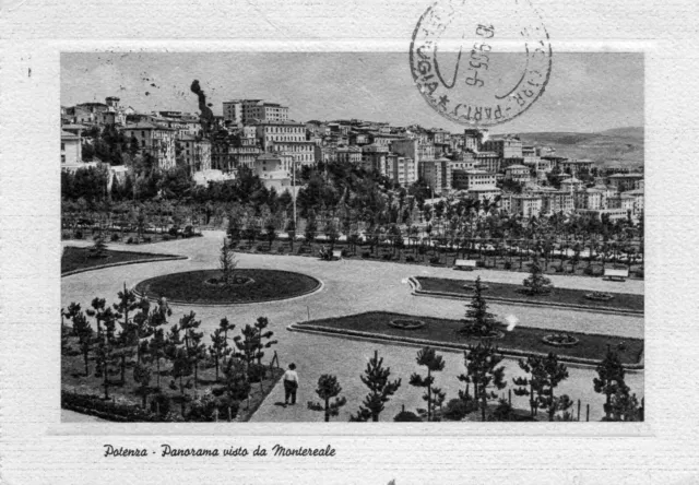 Cartolina Potenza Panorama Visto Da Montereale Viagg.1955