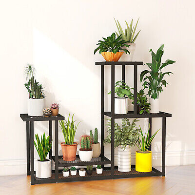 Metal plant stand for indoor and outdoor use,4 Tiers Multifunctional Plant shelf