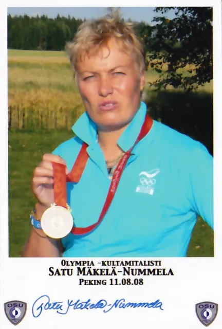 Satu Mäkelä-Nummela: Olympia 2008 Gold Schießen FIN