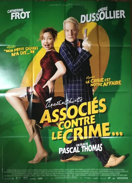 Affiche cinéma ASSOCIÉS CONTRE LE CRIME 120x160cm Poster AGATHA CHRISTIE / Frot