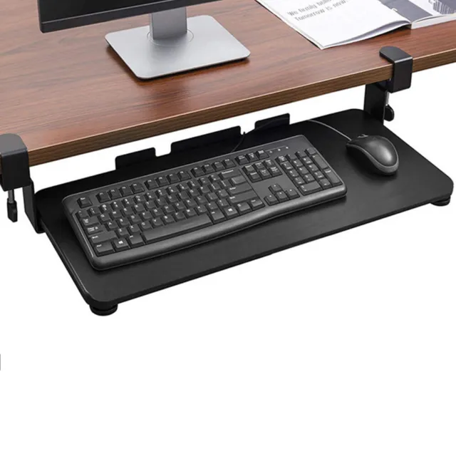 Keyboard Tray Under Desk Comfort Keyboard Drawer Large Clamp for Computer Desk