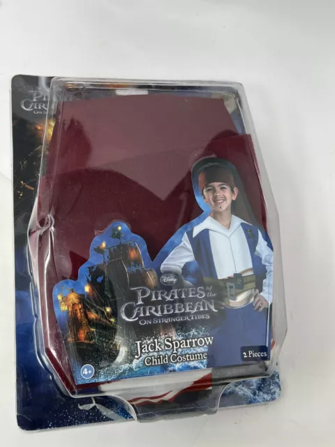 Disney Pirates of the Caribbean Jack Sparrow Costume Dress Up Kids Small 4-6
