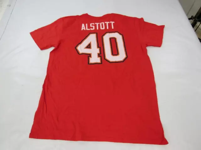 New-Flaw Mike Alstott #40 Tampa Bay Buccaneers Mens Size L Large Red Shirt