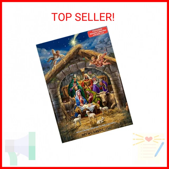 CHOCOLATE ADVENT CALENDAR With Nativity Story Countdown To Christmas