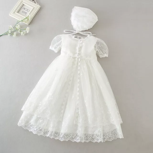 Ausverkauf Baby Taufe Spitze Tutu Stickerei Abendkleid Kleid Mit Umhang