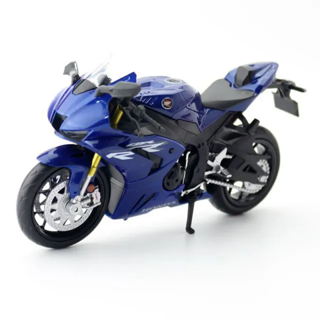 Escala 1/12 Honda CBR 1000RR-R Fireblade Diecast Motocicleta Modelo Niños Juguetes Azul