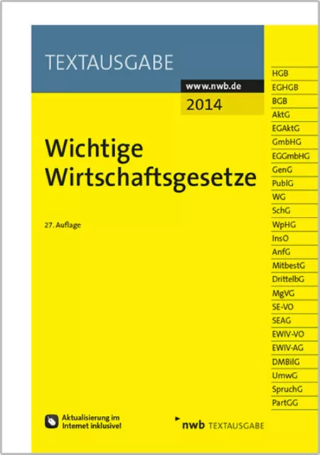 Wichtige Wirtschaftsgesetze