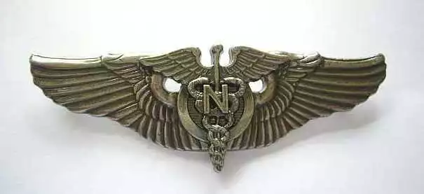 WWII - FLIGHT NURSE Wings (Silver)