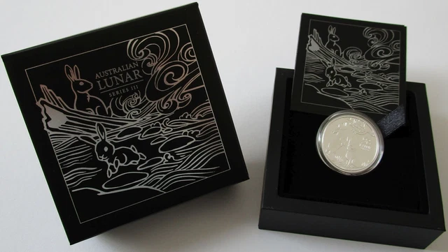 Australia 50 Cents 2023 Lunar III Rabbit 1/2 Oz Silver Proof