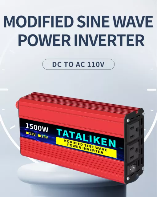 600W Car Power Inverter DC 12V To AC 110V 120V 60HZ Adapter Converter