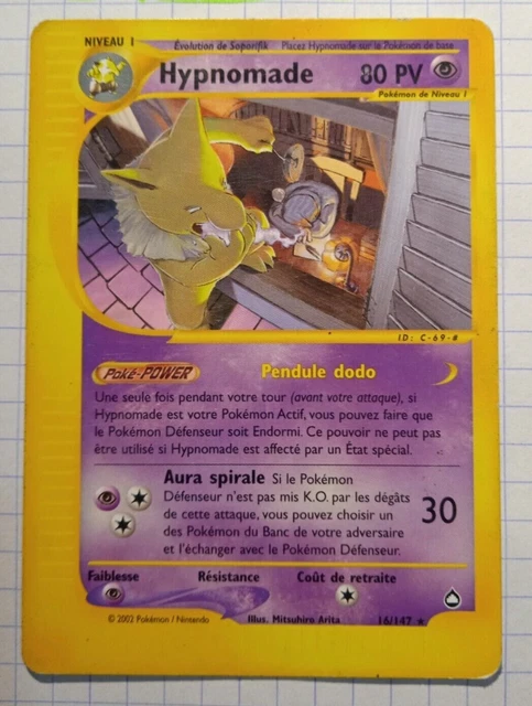 Carte Pokemon Hypnomade 16/147 Aquapolis Wizards FR non holo