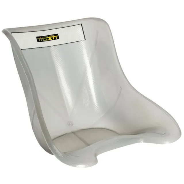Tillett T11 Karting Seat - White Shell, Flexible Rigidity, Size Harvey