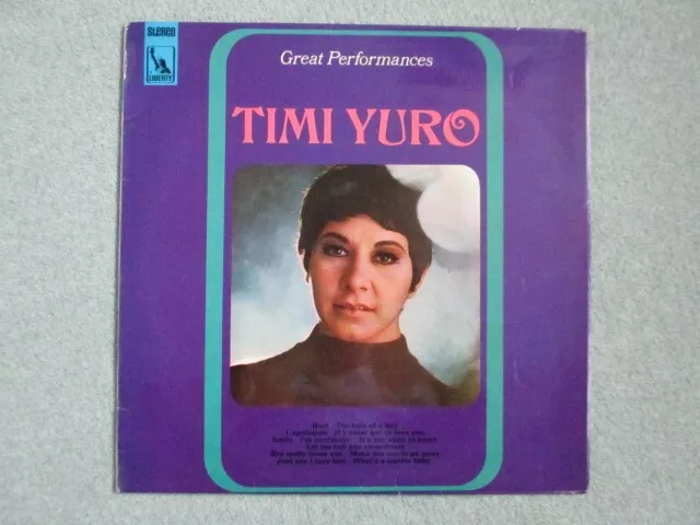Timi Yuro ""Great Performances"" Liberty Stereo 1968 LP