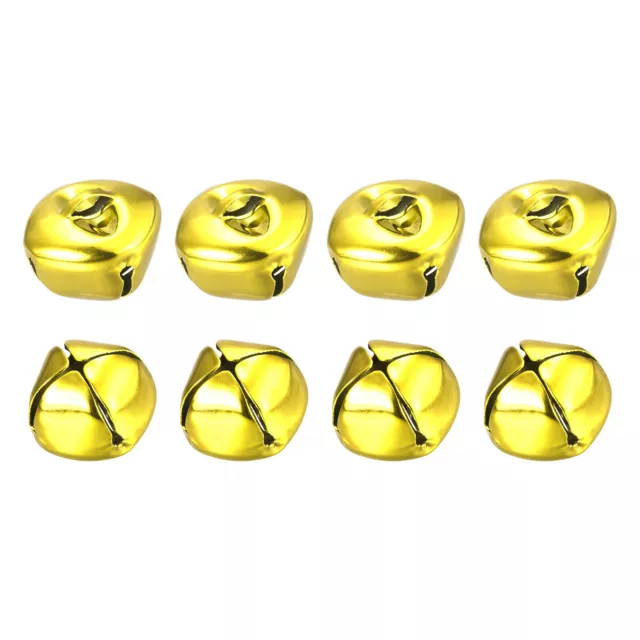 Jingle Bells, 25mm 8pcs Small Bells for Crafts DIY Christmas, Gold Tone